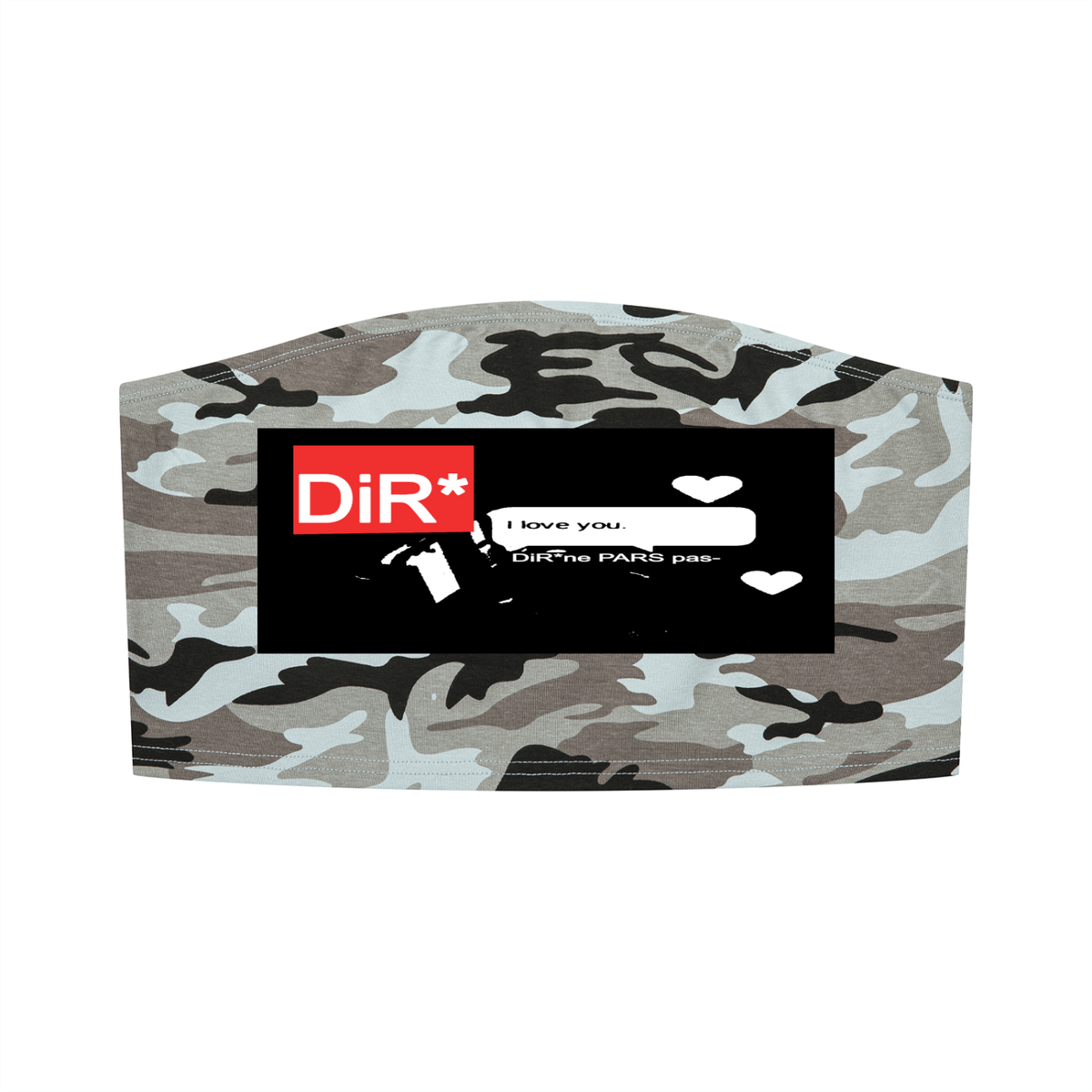 DIR camo tube top